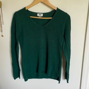 Green sweater!